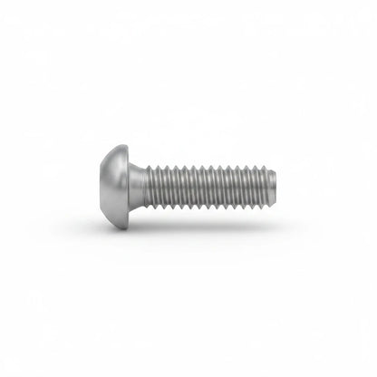 DIY AUTOMATIONS M6x10mm stainless steel button head socket cap screw with a silver finish and hex drive.