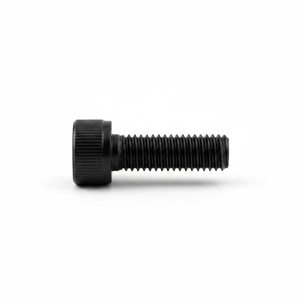 DIY AUTOMATIONS M6x12 black alloy steel socket head cap screw with knurled head and hex drive
