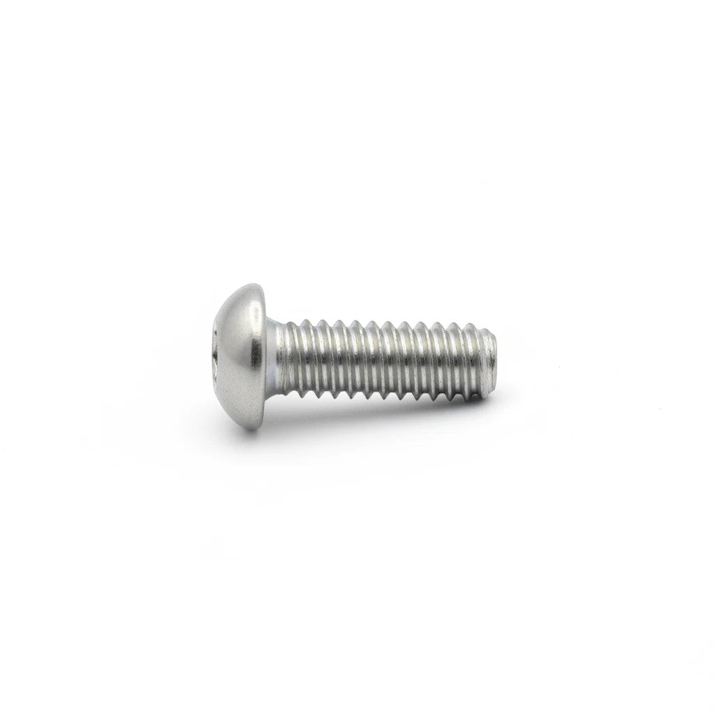 DIY AUTOMATIONS M6x12mm stainless steel button head socket cap screw with a silver finish for secure fastening.