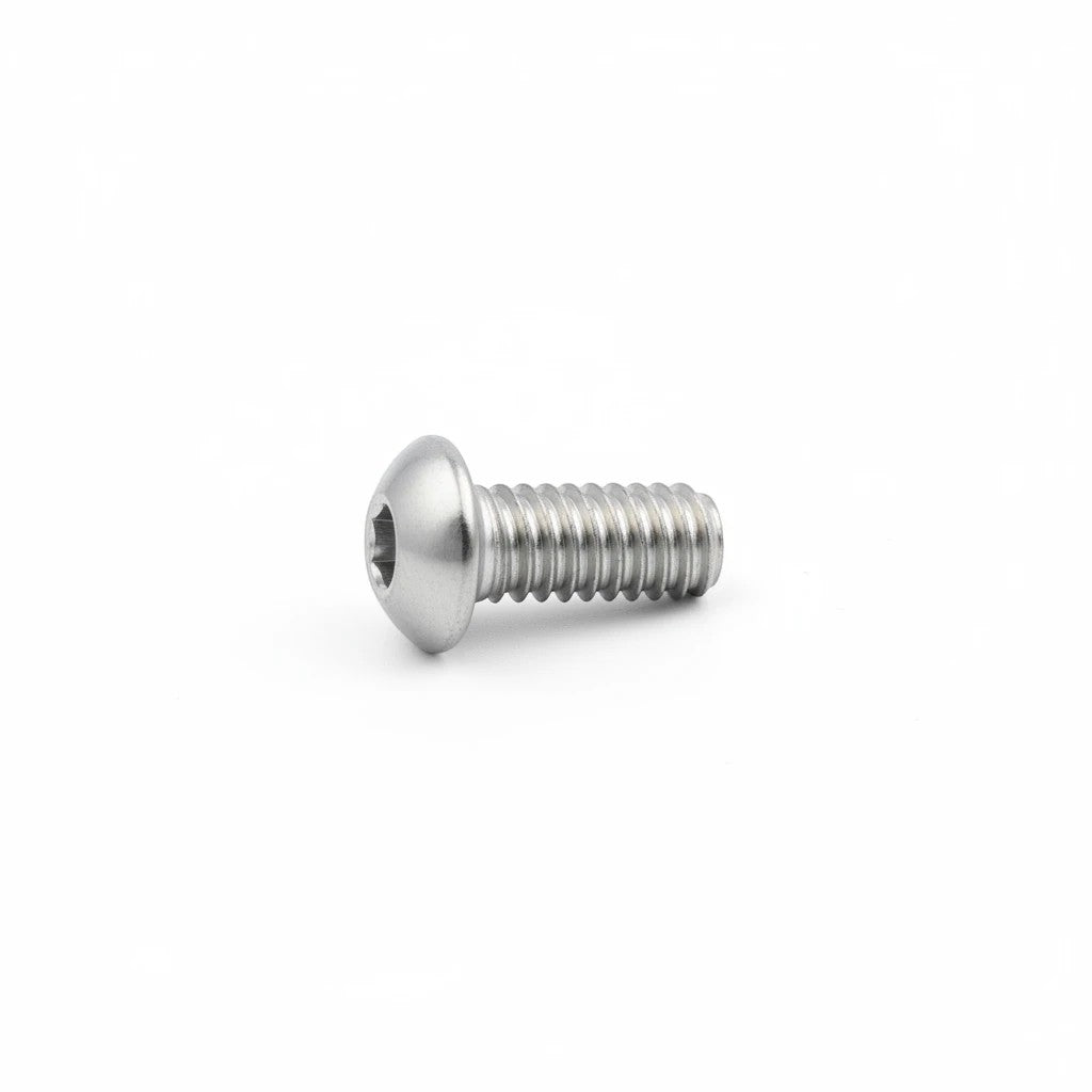 DIY AUTOMATIONS M6x14mm stainless steel button head socket cap screw with a silver finish and hexagonal drive.