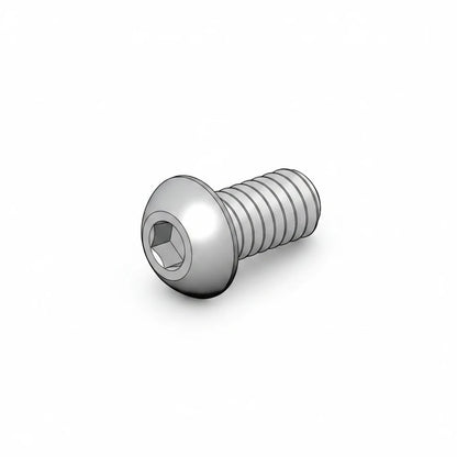 DIY AUTOMATIONS silver M6x14mm stainless steel button head socket cap screw with hexagonal drive