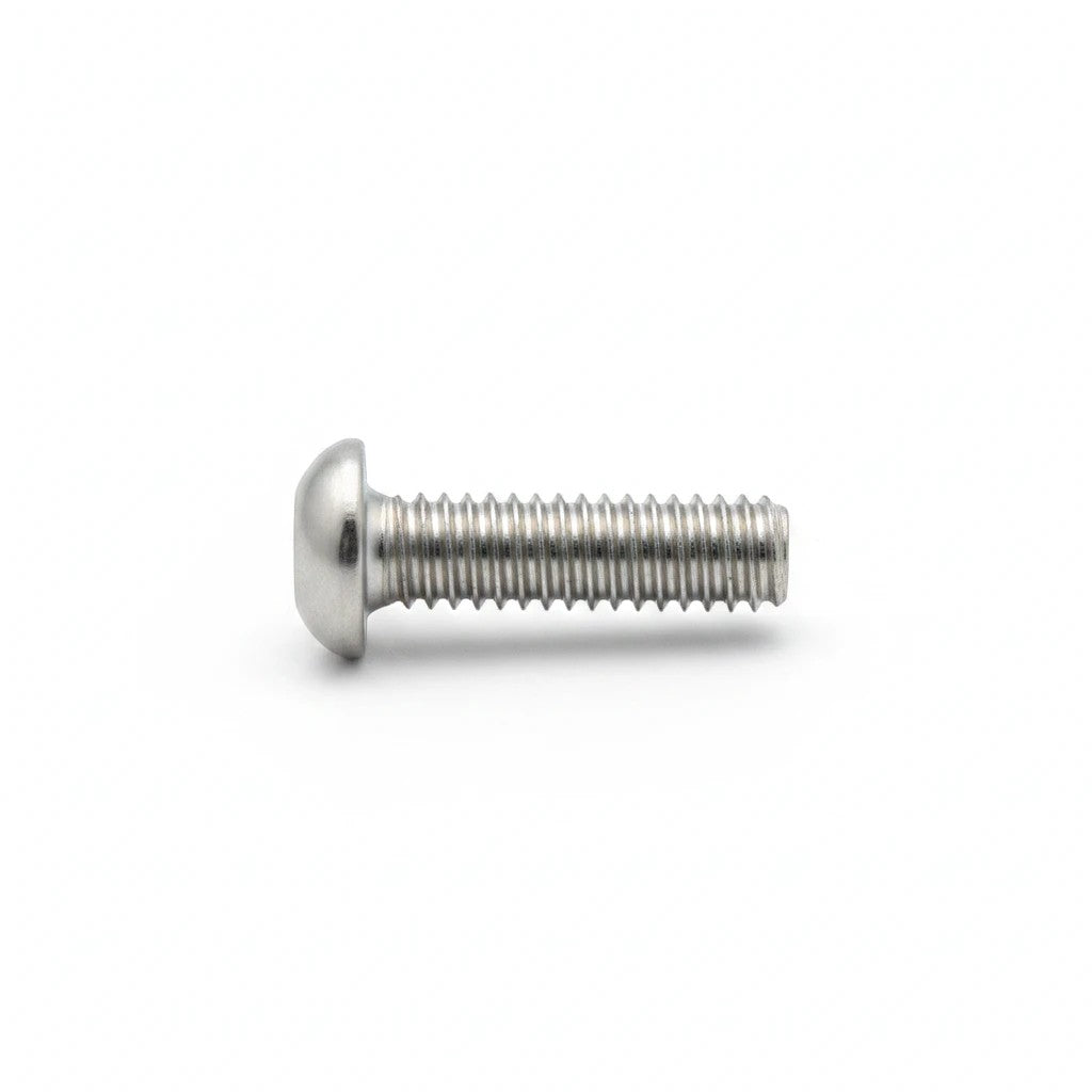 DIY AUTOMATIONS M6x16mm stainless steel button head socket cap screw with a silver finish