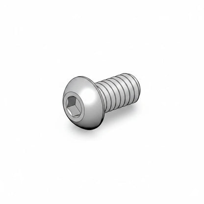 DIY AUTOMATIONS M6x18mm silver stainless steel button head socket cap screw with hex drive