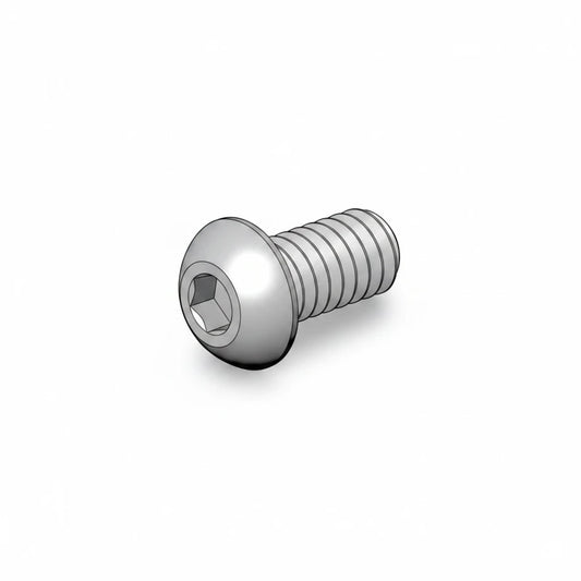 DIY AUTOMATIONS M6x18mm silver stainless steel button head socket cap screw with hex drive