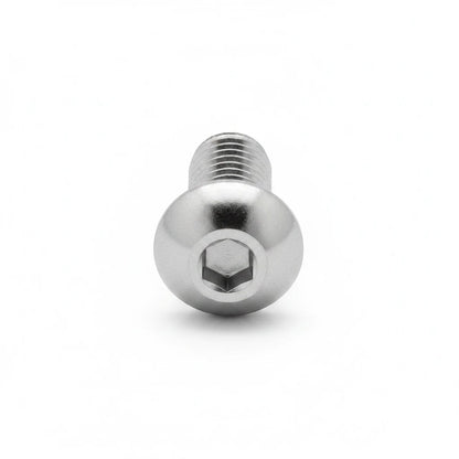 DIY AUTOMATIONS M6x8mm stainless steel button head socket cap screw with a hexagonal drive for secure fastening.