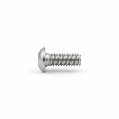 DIY AUTOMATIONS M6x8mm stainless steel button head socket cap screw with a silver finish and hexagonal drive.
