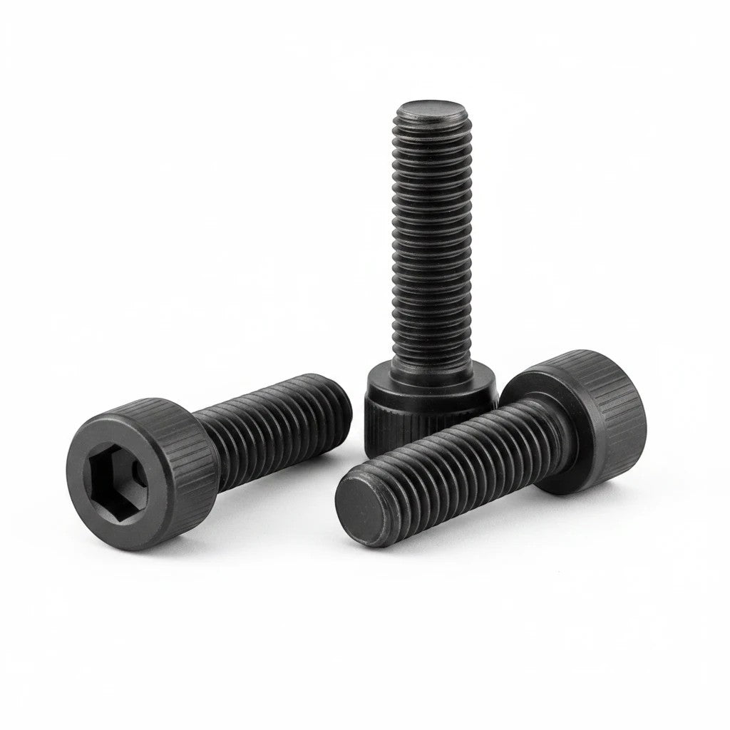 DIY AUTOMATIONS M8x10 black alloy steel socket head cap screws with hex drive for industrial mechanical assemblies