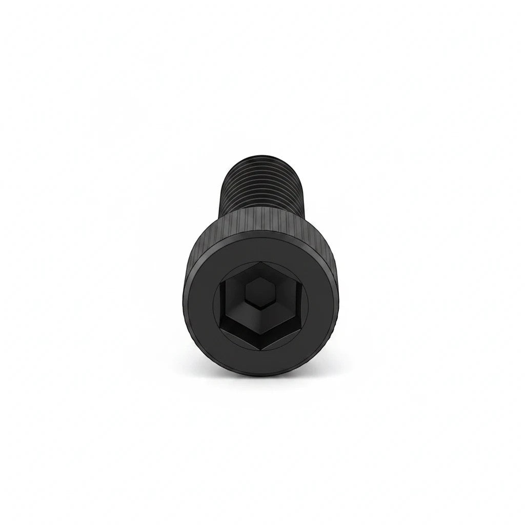 DIY AUTOMATIONS M8x10 black oxide alloy steel socket head cap screw with hex drive for high-torque mechanical assembly.