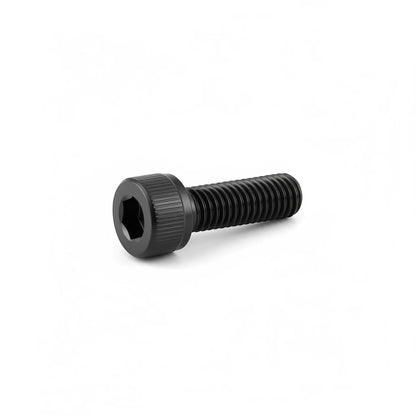 DIY AUTOMATIONS M8x12 black alloy steel socket head cap screw with hex drive for industrial mechanical assemblies.