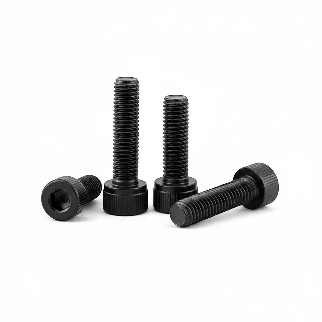 DIY AUTOMATIONS black M8x30 socket head screws with hexagonal drive for industrial fastening applications