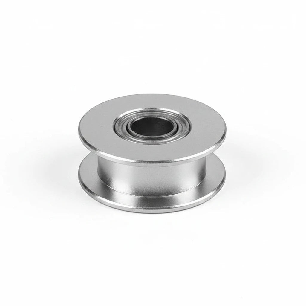 DIY AUTOMATIONS silver aluminum 20T idler pulley wheel with integrated bearing for 6mm GT2 timing belts