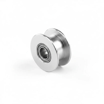 DIY AUTOMATIONS silver aluminum 20T idler pulley with bearing for 6mm GT2 timing belts in 3D printers