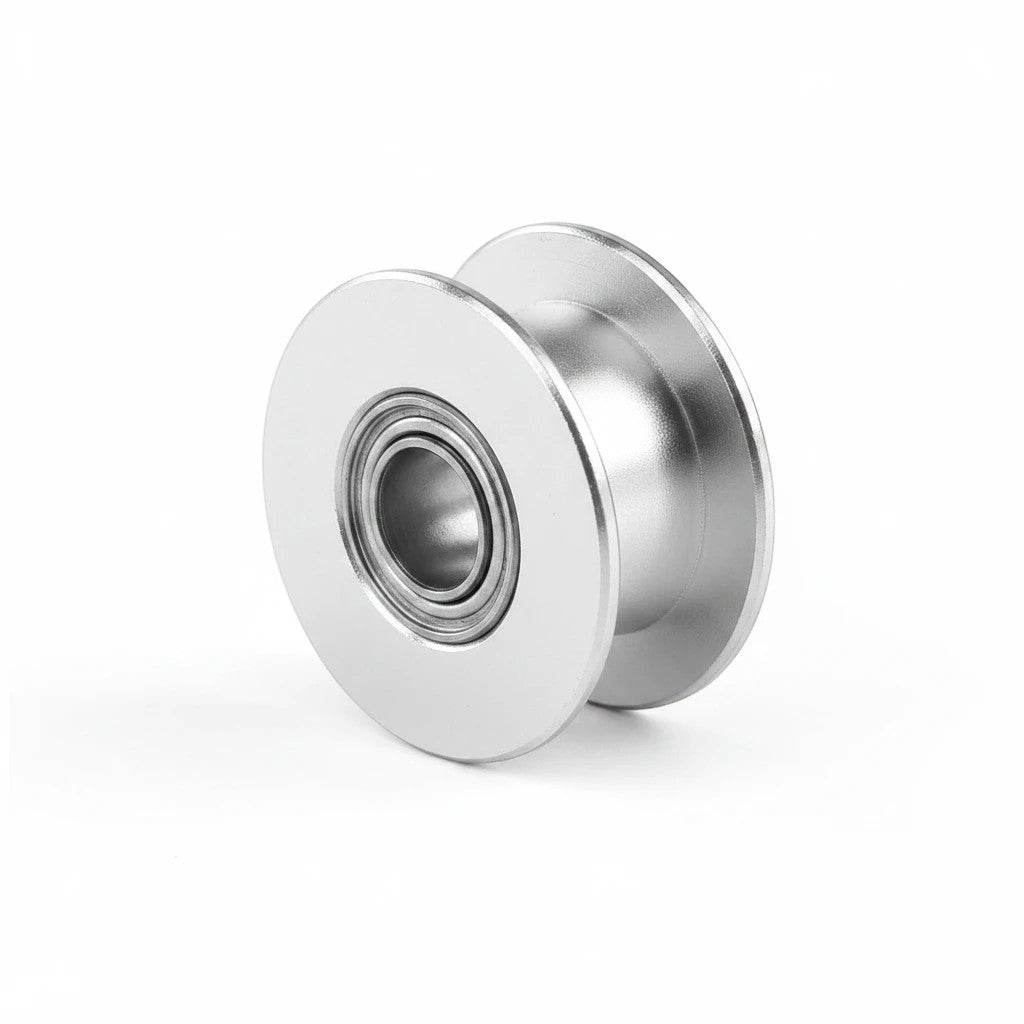 DIY AUTOMATIONS silver aluminum 20T idler pulley with bearing for 6mm GT2 timing belts on 3D printers