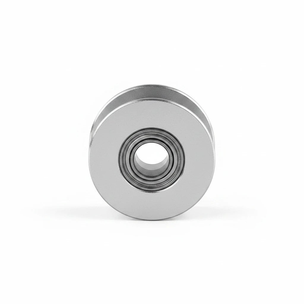 DIY AUTOMATIONS silver aluminum 20T idler pulley with bearing for 6mm GT2 timing belts on 3D printers