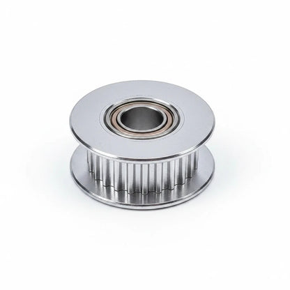 DIY AUTOMATIONS silver aluminum 20-tooth idler pulley with integrated bearing for 6mm GT2 3D printer timing belts