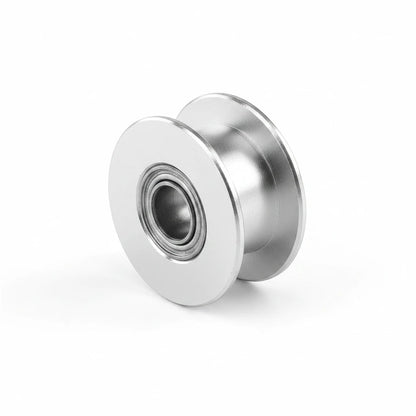DIY AUTOMATIONS silver aluminum 20T idler pulley with bearing for 6mm GT2 timing belts on 3D printers