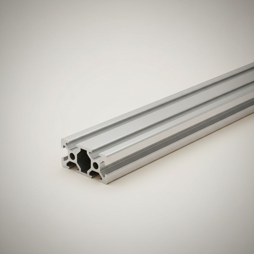 DIY AUTOMATIONS silver V-slot aluminum extrusion profile for automation projects, CNC machines, and 3D printers.