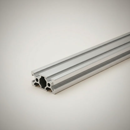 DIY AUTOMATIONS silver V-slot aluminum extrusion profile for automation projects, CNC machines, and 3D printers.
