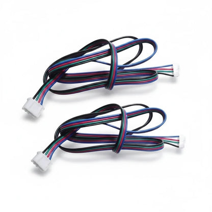DIY AUTOMATIONS 4-pin stepper motor extension cables with multi-colored wires for 3D printers and CNC machines
