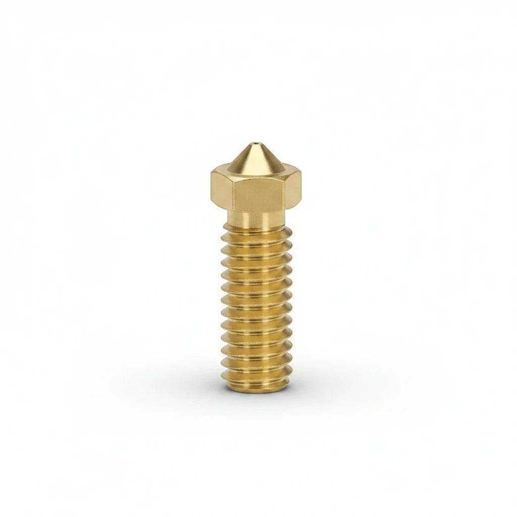 DIY AUTOMATIONS 0.3mm brass Volcano 3D printer extruder nozzle for high-precision printing.