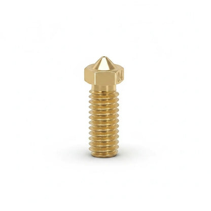DIY AUTOMATIONS 0.4mm brass Volcano 3D printer extruder nozzle with M6 thread for precise filament extrusion.