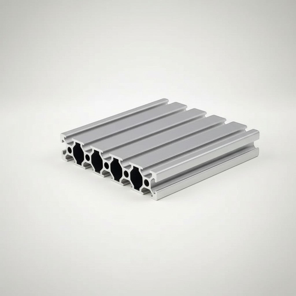 DIY AUTOMATIONSH 1000mm silver aluminum extrusion profile with T-slot design for construction and automation projects.