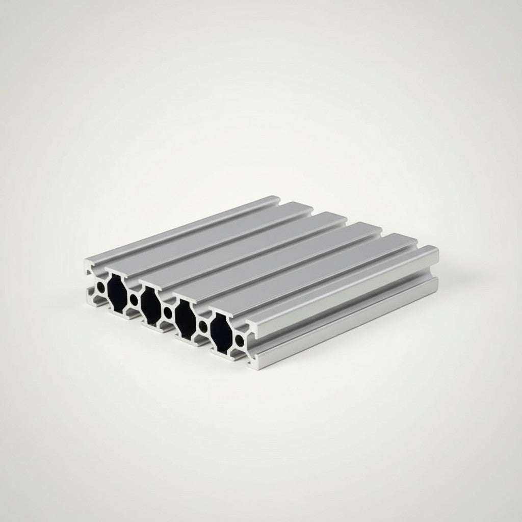DIY AUTOMATIONSH 1000mm silver aluminum extrusion profile with T-slot design for construction and automation projects.
