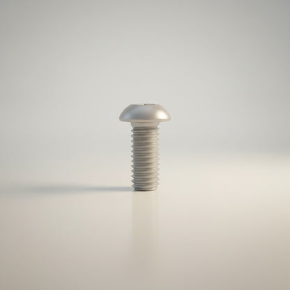 DIY AUTOMATIONSH silver M6x20mm stainless steel button head socket cap screw with hexagonal drive.