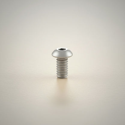 DIY AUTOMATIONSH M6x30mm silver stainless steel button head socket cap screw with hexagonal drive.