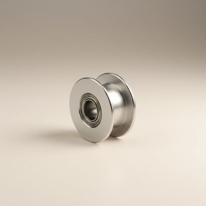 DIY AUTOMATIONSH 16-tooth silver aluminum idler pulley with integrated bearing for 6mm GT2 belts.