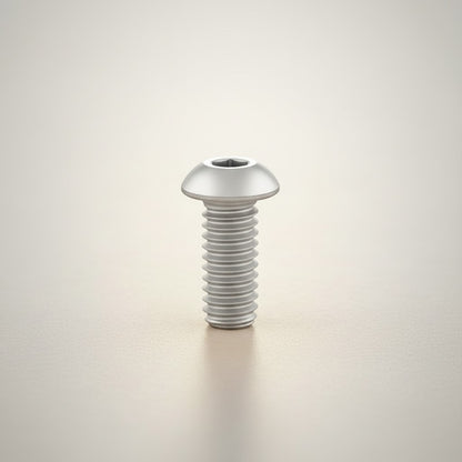 DIY AUTOMATIONSH silver stainless steel M6x35mm button head socket cap screw with internal hex drive.
