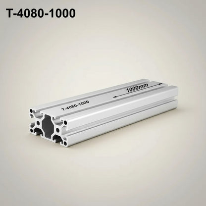 DIY AUTOMATION 4080 aluminum extrusion profile, 1000mm length, T-slot design for custom frames and automation equipment.
