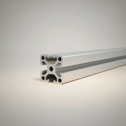 DIY AUTOMATION silver aluminium T-slot profile extrusion, 40x40mm, 3000mm length