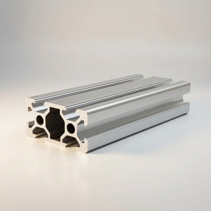 DIY AUTOMATIONS silver aluminum T-slot extrusion profile, 2040 size, ideal for custom builds and machine frames.