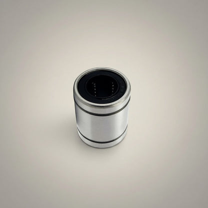DIY AUTOMATIONSH LM 25UU linear motion bearing with silver metal casing and black inner seal.