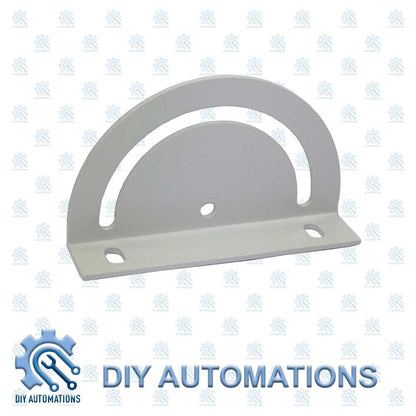DIY Automations silver D-shape corner bracket for 40x40 extrusions, adjustable angle.