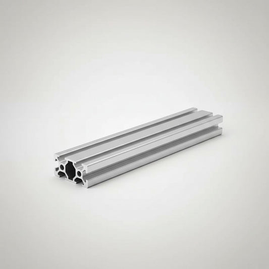 DIY AUTOMATIONSH aluminum extrusion profile, 20x40mm, T-slot design, silver.