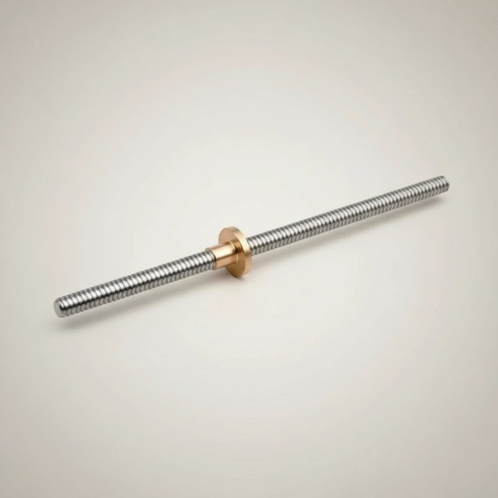 DIY AUTOMATIONSH T8 lead screw with brass nut, 1000mm length, threaded rod for 3D printers and CNC machines.