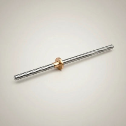 DIY AUTOMATIONSH T8 lead screw with brass nut, 1000mm length, threaded rod for 3D printers and CNC machines.