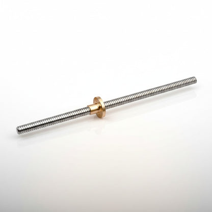 DIY AUTOMATIONSH T8 lead screw with a brass round nut, 1000mm length, for 3D printers and CNC machines.