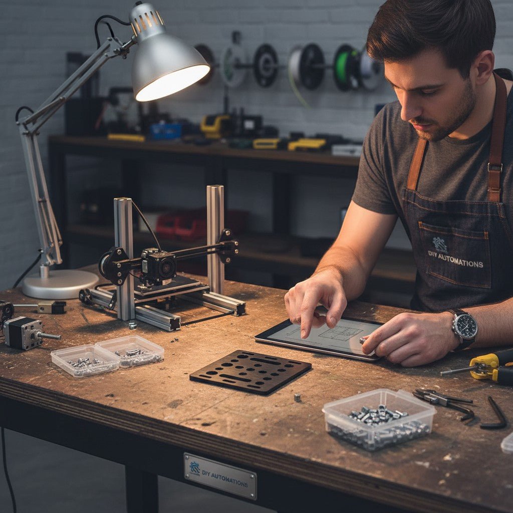 Gantary plate V - 2020 Square Mounting Plate - DIY AUTOMATIONS