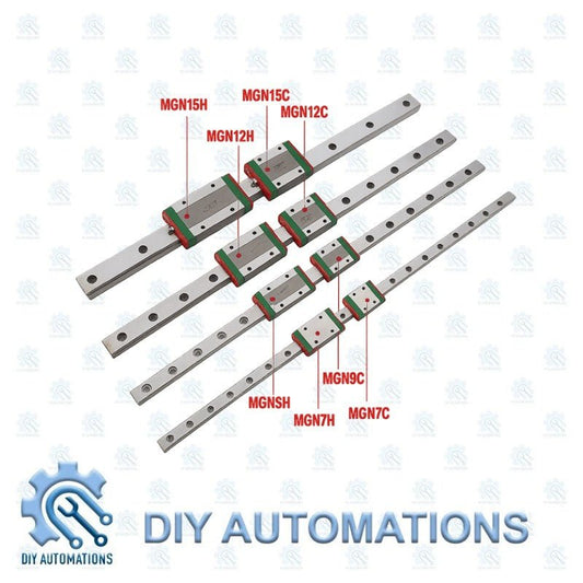 Mgnr 12x500mm Linear Motion Guide Rail System - DIY AUTOMATIONS