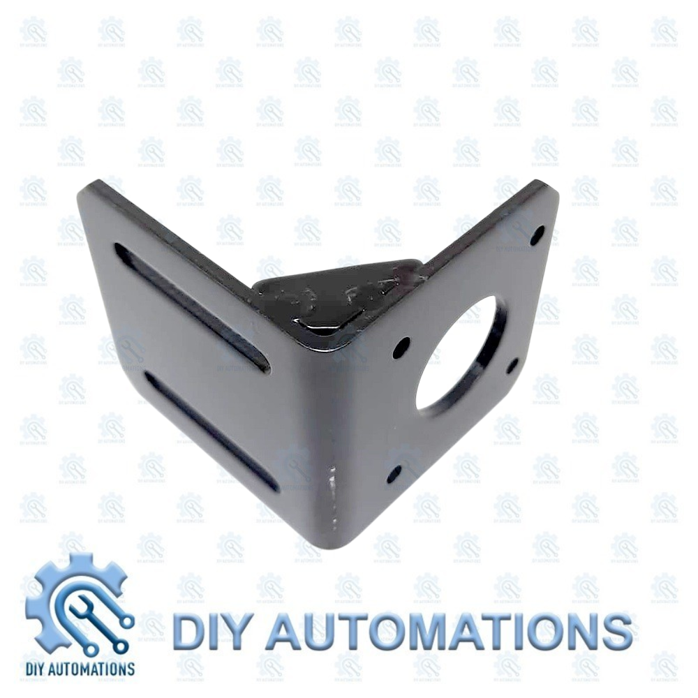 Stepper Stand L-Type Nema 17 (BLACK)  Corner Mounting Bracket For Automation Projects