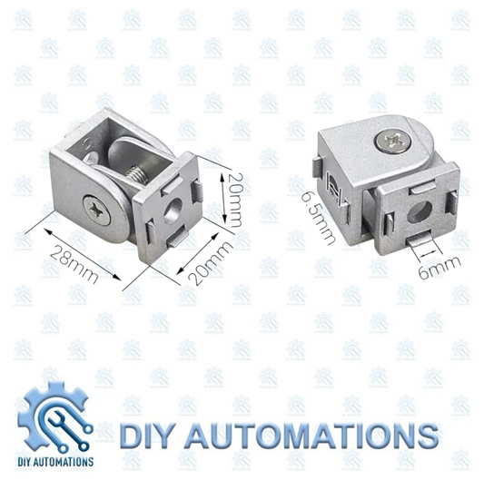 Corner Moveable 20x20 (SILVER) Adjustable Angle Bracket Connector