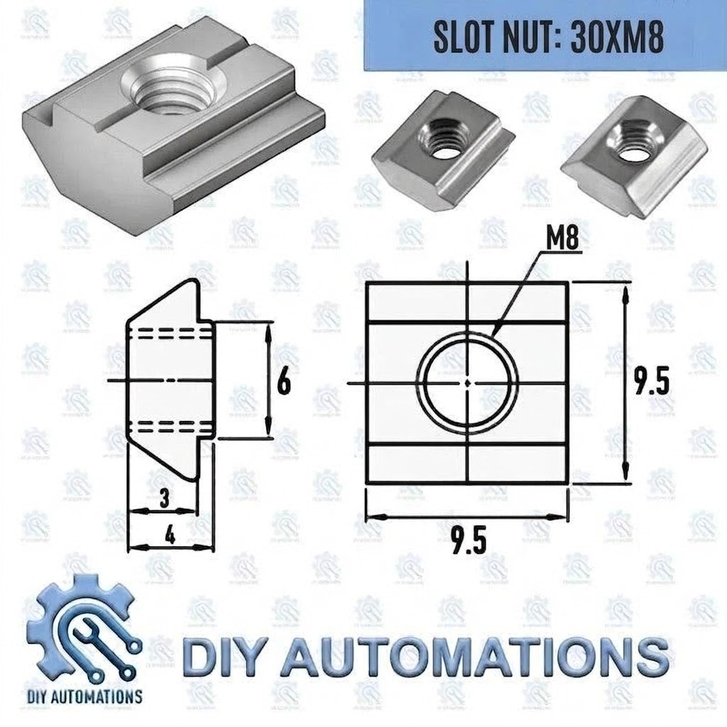 Slot Nut 30xM8