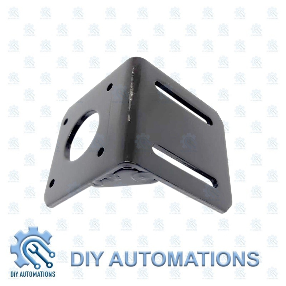 Stepper Stand L-Type Nema 17 (BLACK)  Corner Mounting Bracket For Automation Projects
