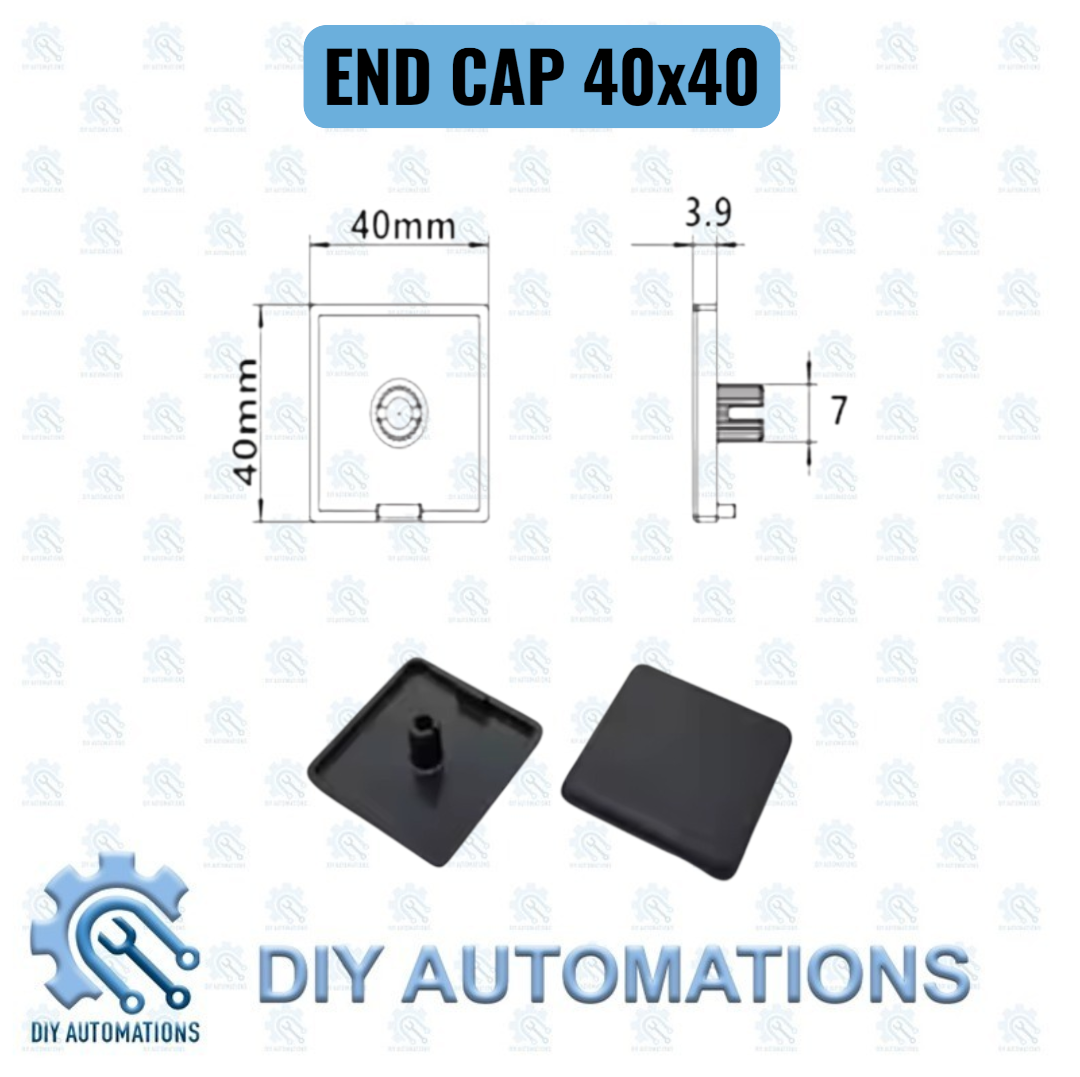 End Cap 40x40 Square Plastic End Caps