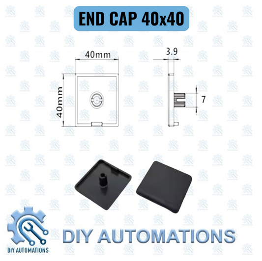 End Cap 40x40 Square Plastic End Caps